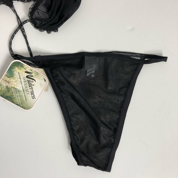 Mossy Oak Black Baby Doll Lingerie Set Medium NWT - Picture 4 of 8